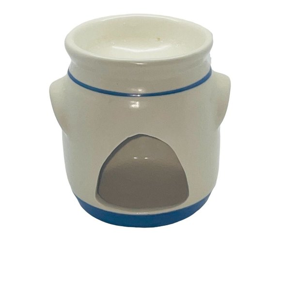 M.A. Hadley Art Pottery STYLE Snowman Candle Tart Warmer Burner Winter 5" - Picture 2 of 4